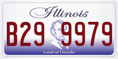 IL license plate B299979