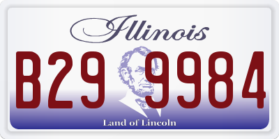 IL license plate B299984