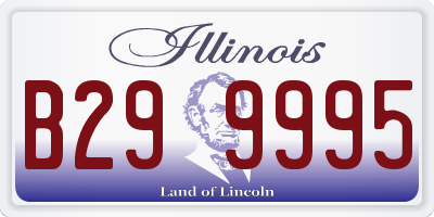 IL license plate B299995