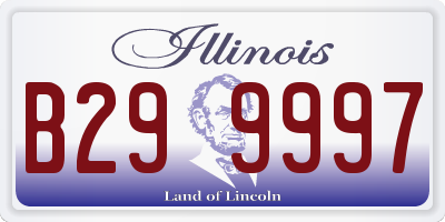 IL license plate B299997
