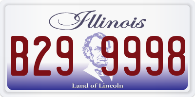 IL license plate B299998