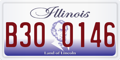 IL license plate B300146