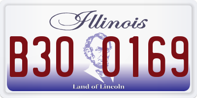 IL license plate B300169