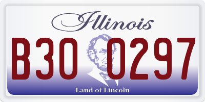 IL license plate B300297
