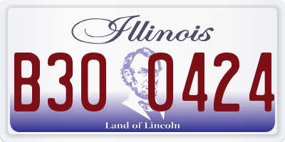 IL license plate B300424
