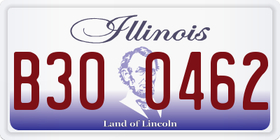 IL license plate B300462