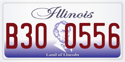 IL license plate B300556