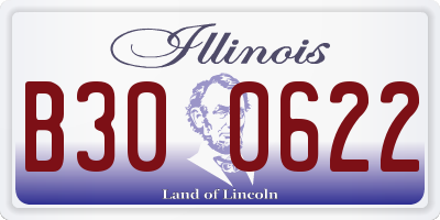 IL license plate B300622