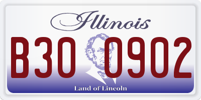 IL license plate B300902