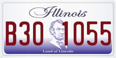 IL license plate B301055