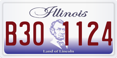 IL license plate B301124