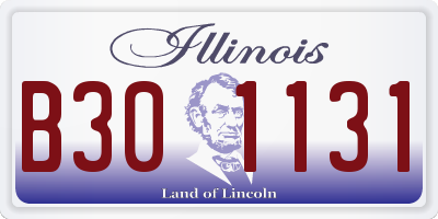 IL license plate B301131