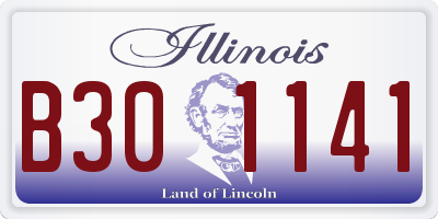 IL license plate B301141
