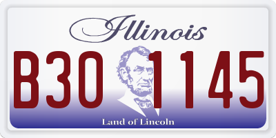IL license plate B301145