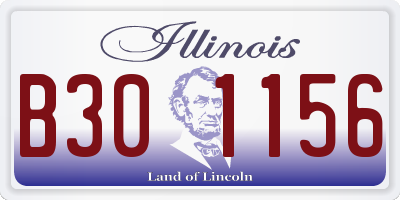 IL license plate B301156