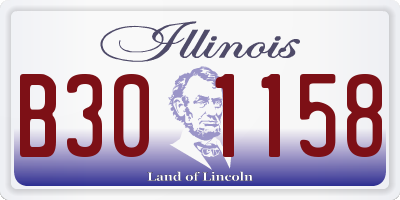 IL license plate B301158
