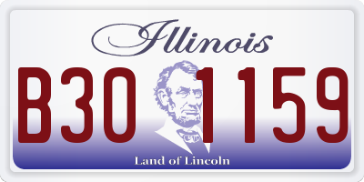 IL license plate B301159