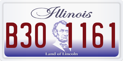 IL license plate B301161