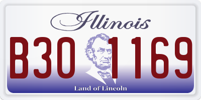 IL license plate B301169