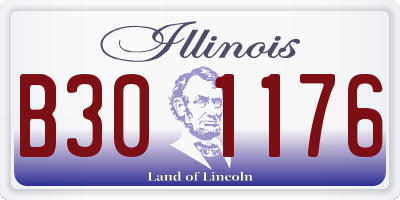 IL license plate B301176