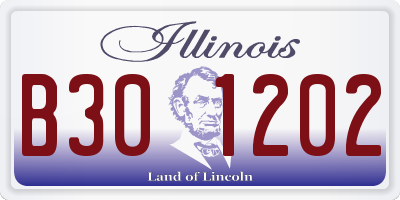 IL license plate B301202