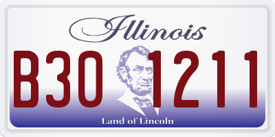 IL license plate B301211