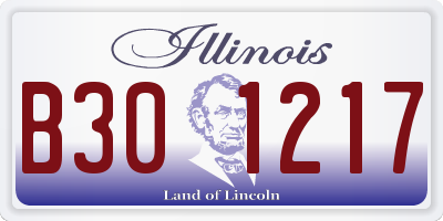 IL license plate B301217
