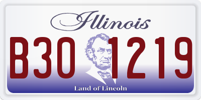 IL license plate B301219