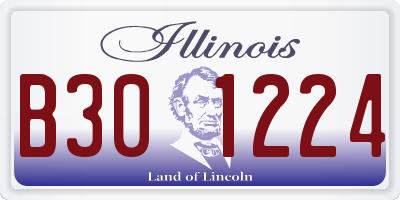 IL license plate B301224