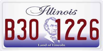 IL license plate B301226