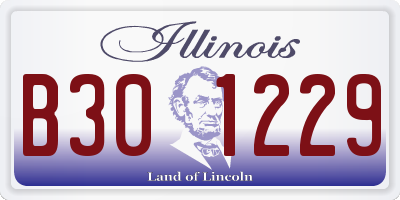 IL license plate B301229