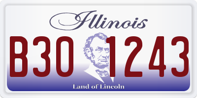 IL license plate B301243