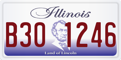 IL license plate B301246