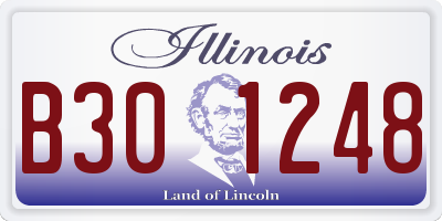 IL license plate B301248