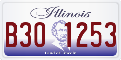 IL license plate B301253