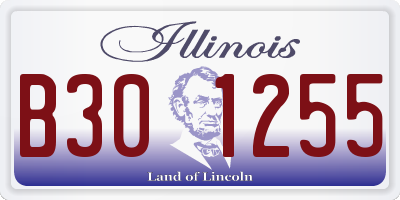 IL license plate B301255
