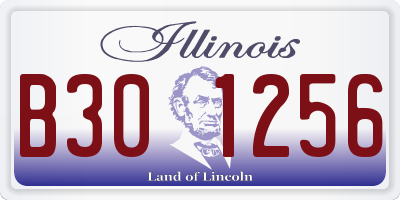 IL license plate B301256