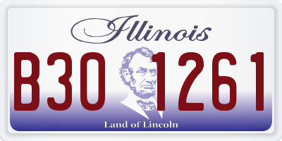 IL license plate B301261