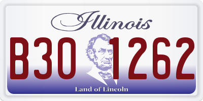 IL license plate B301262