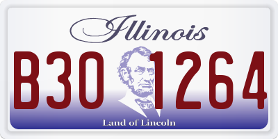 IL license plate B301264