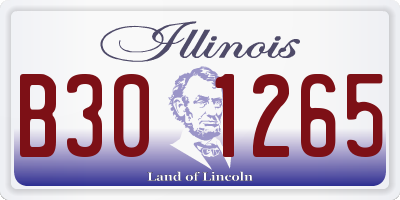 IL license plate B301265