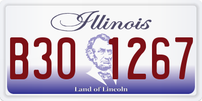 IL license plate B301267