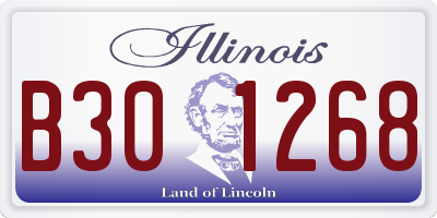 IL license plate B301268