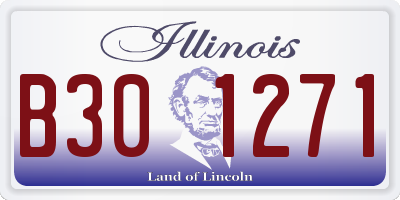IL license plate B301271