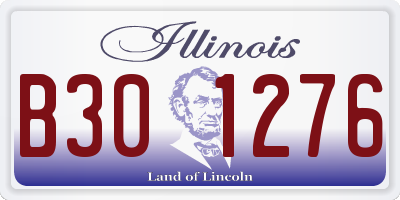 IL license plate B301276