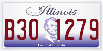 IL license plate B301279