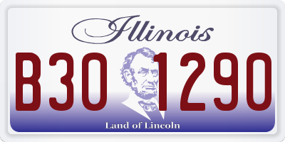 IL license plate B301290