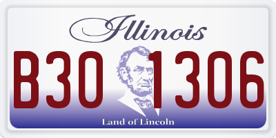 IL license plate B301306