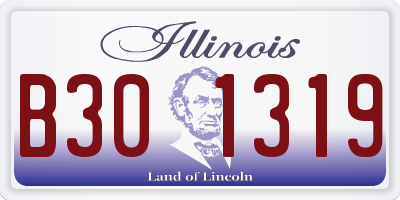 IL license plate B301319