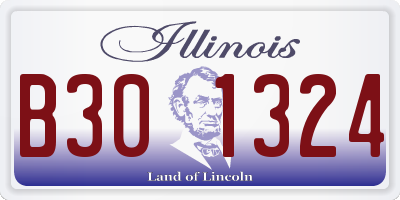 IL license plate B301324